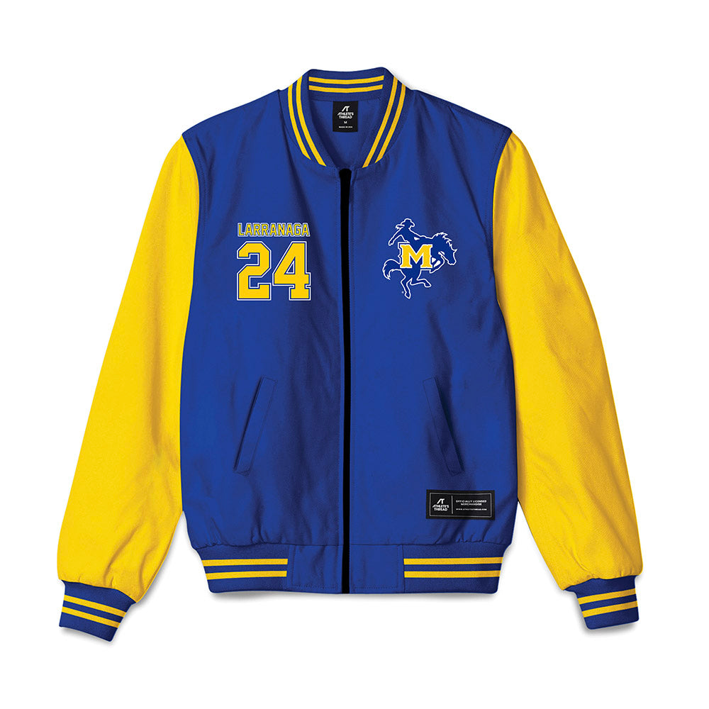 McNeese State - NCAA Baseball : Simon Larranaga - Bomber Jacket-0