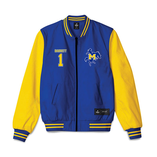 McNeese State - NCAA Football : Landon Barrett - Bomber Jacket-0