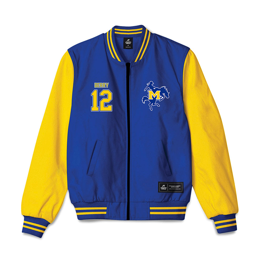 McNeese State - NCAA Women's Volleyball : Neal Grace Berry - Bomber Jacket-0