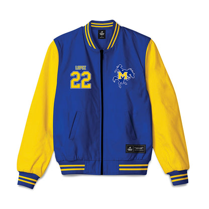 McNeese State - NCAA Baseball : Viggo Lopez - Bomber Jacket-0