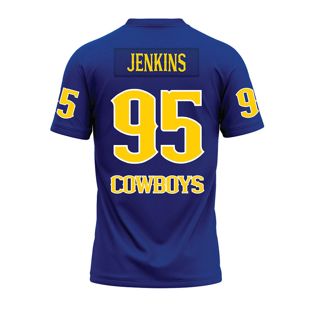 McNeese State - NCAA Football : Roman Jenkins - Blue Premium Football Jersey-1