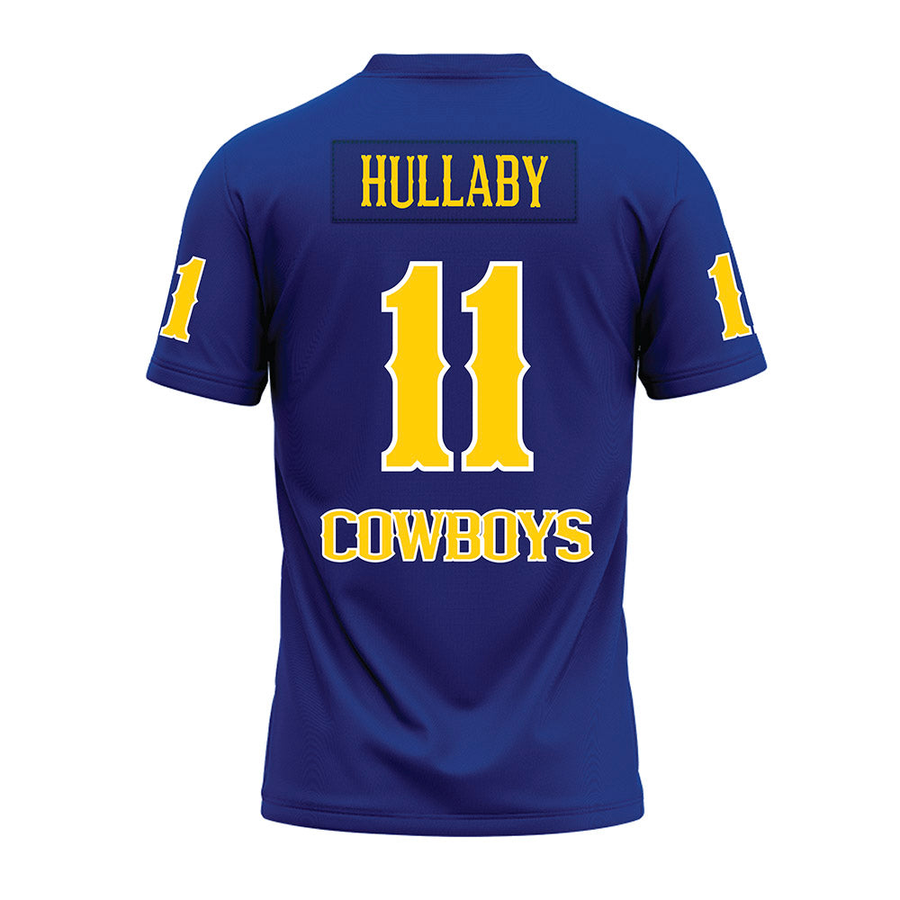 McNeese State - NCAA Football : Tj Hullaby - Blue Premium Football Jersey-1