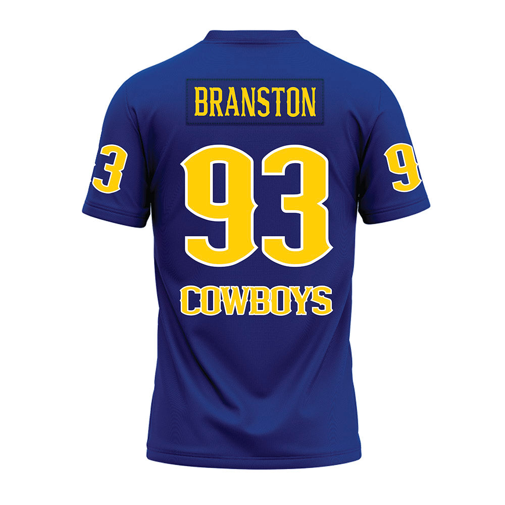 McNeese State - NCAA Football : Caden Branston - Blue Premium Football Jersey-1
