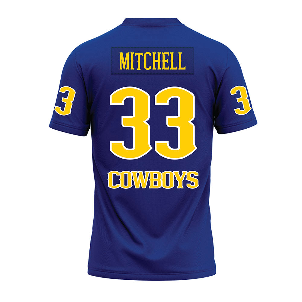 McNeese State - NCAA Football : Jaiden Mitchell - Blue Premium Football Jersey-1