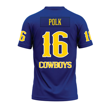 McNeese State - NCAA Football : Kylon Polk - Blue Premium Football Jersey-1