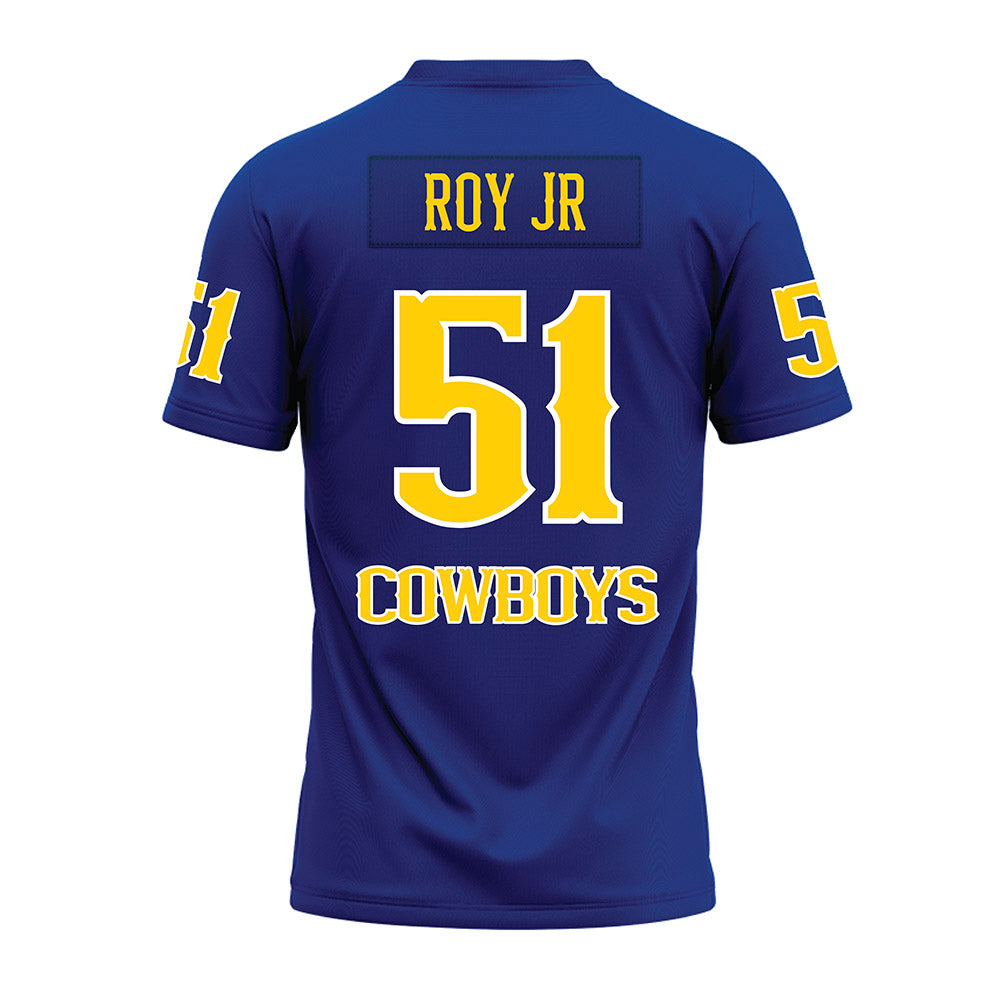 McNeese State - NCAA Football : Andre Roy Jr - Blue Premium Football Jersey-1