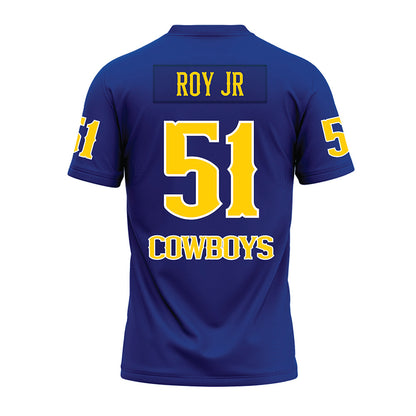 McNeese State - NCAA Football : Andre Roy Jr - Blue Premium Football Jersey-1