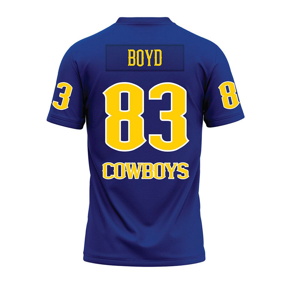 McNeese State - NCAA Football : Reed Boyd - Blue Premium Football Jersey-1