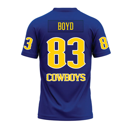 McNeese State - NCAA Football : Reed Boyd - Blue Premium Football Jersey-1