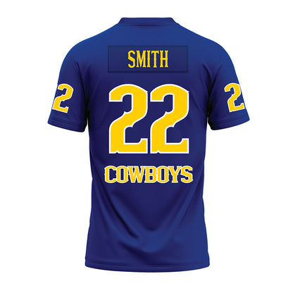 McNeese State - NCAA Football : Kylin Smith - Blue Premium Football Jersey-1