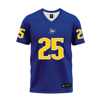 McNeese State - NCAA Football : Trevor Haman - Blue Premium Football Jersey-0