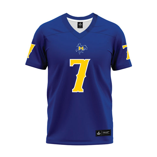 McNeese State - NCAA Football : trevonte citizen - Blue Premium Football Jersey-0