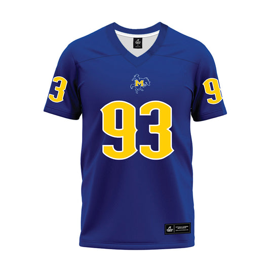 McNeese State - NCAA Football : Caden Branston - Blue Premium Football Jersey-0