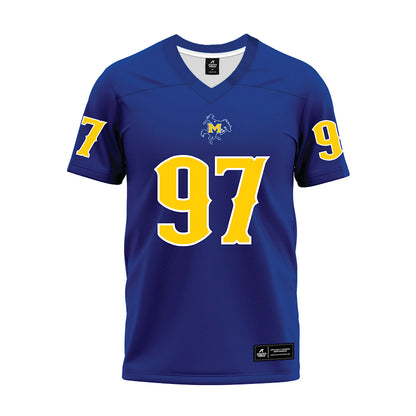 McNeese State - NCAA Football : Jacob Molina - Blue Premium Football Jersey-0