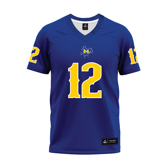 McNeese State - NCAA Football : Kenyatta Fleet - Blue Premium Football Jersey-0