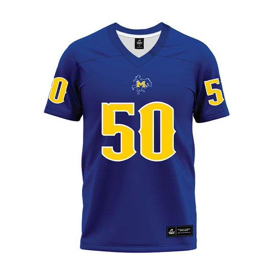 McNeese State - NCAA Football : Eric Aschenbeck - Blue Premium Football Jersey-0