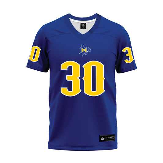 McNeese State - NCAA Football : Deaglan Camron - Blue Premium Football Jersey-0