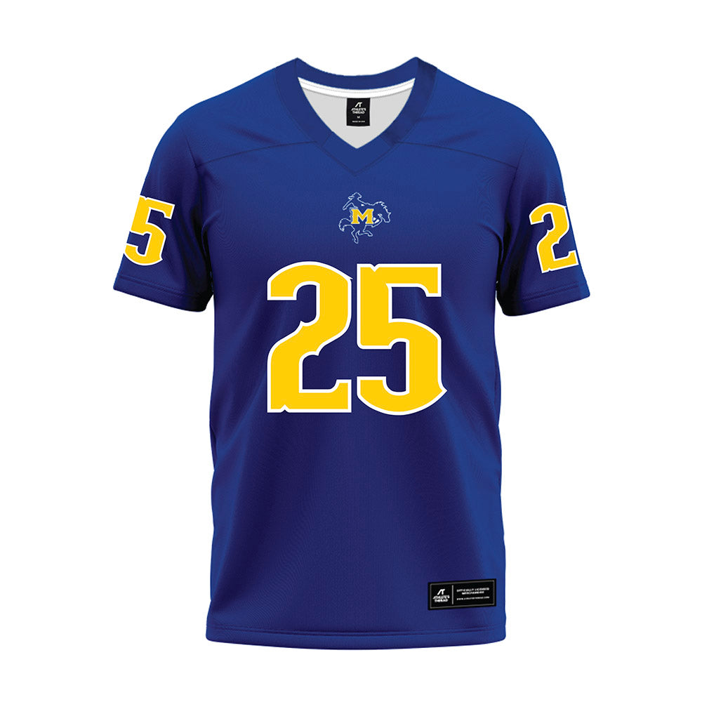 McNeese State - NCAA Football : Morris Taylor - Blue Premium Football Jersey-0