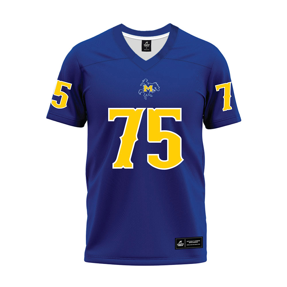McNeese State - NCAA Football : Miguel DAngelo - Blue Premium Football Jersey-0