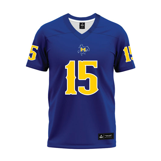 McNeese State - NCAA Football : Morris Taylor - Blue Premium Football Jersey-0