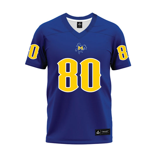 McNeese State - NCAA Football : Johnnie Barbie III - Blue Premium Football Jersey-0