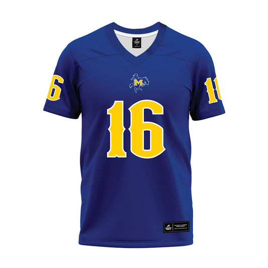 McNeese State - NCAA Football : Kylon Polk - Blue Premium Football Jersey-0