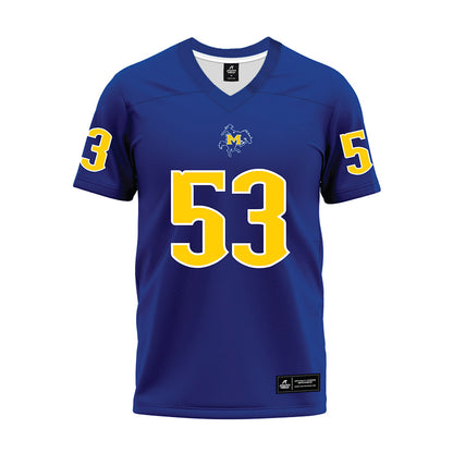 McNeese State - NCAA Football : Chris Edwards - Blue Premium Football Jersey-0