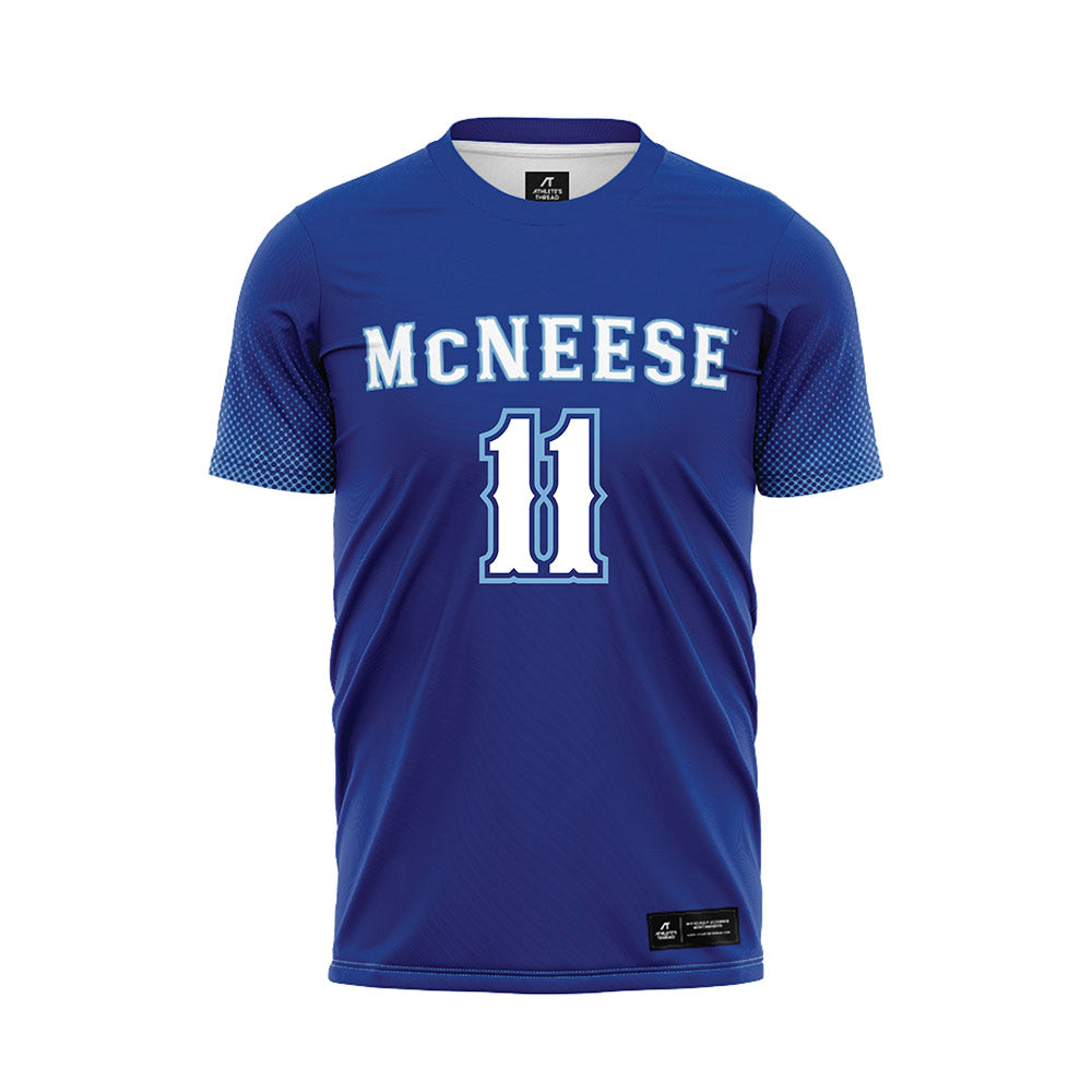 McNeese State - NCAA Women's Soccer : Vitoria Mitre - Blue Soccer Jersey-0