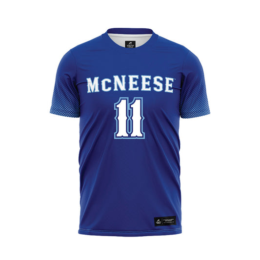 McNeese State - NCAA Women's Soccer : Vitoria Mitre - Blue Soccer Jersey-0