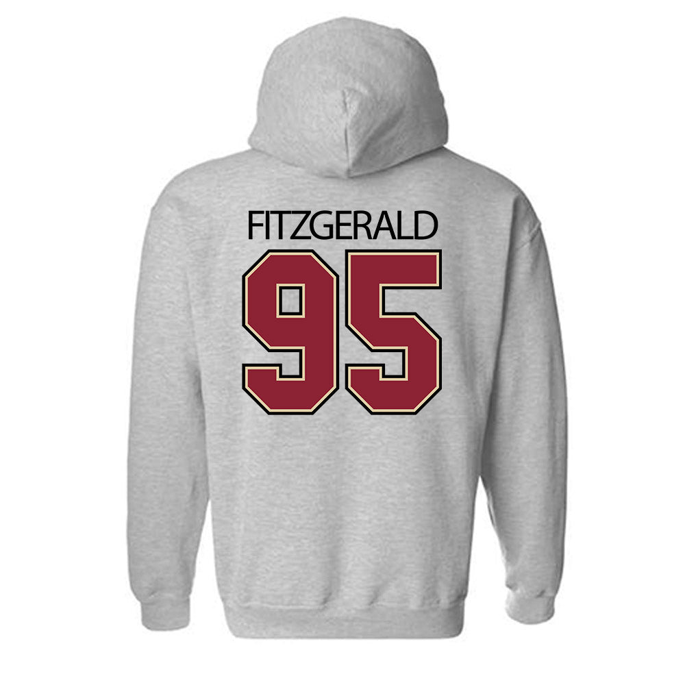 Boston College - NCAA Football : Mac Fitzgerald - Classic Shersey Hooded Sweatshirt-2