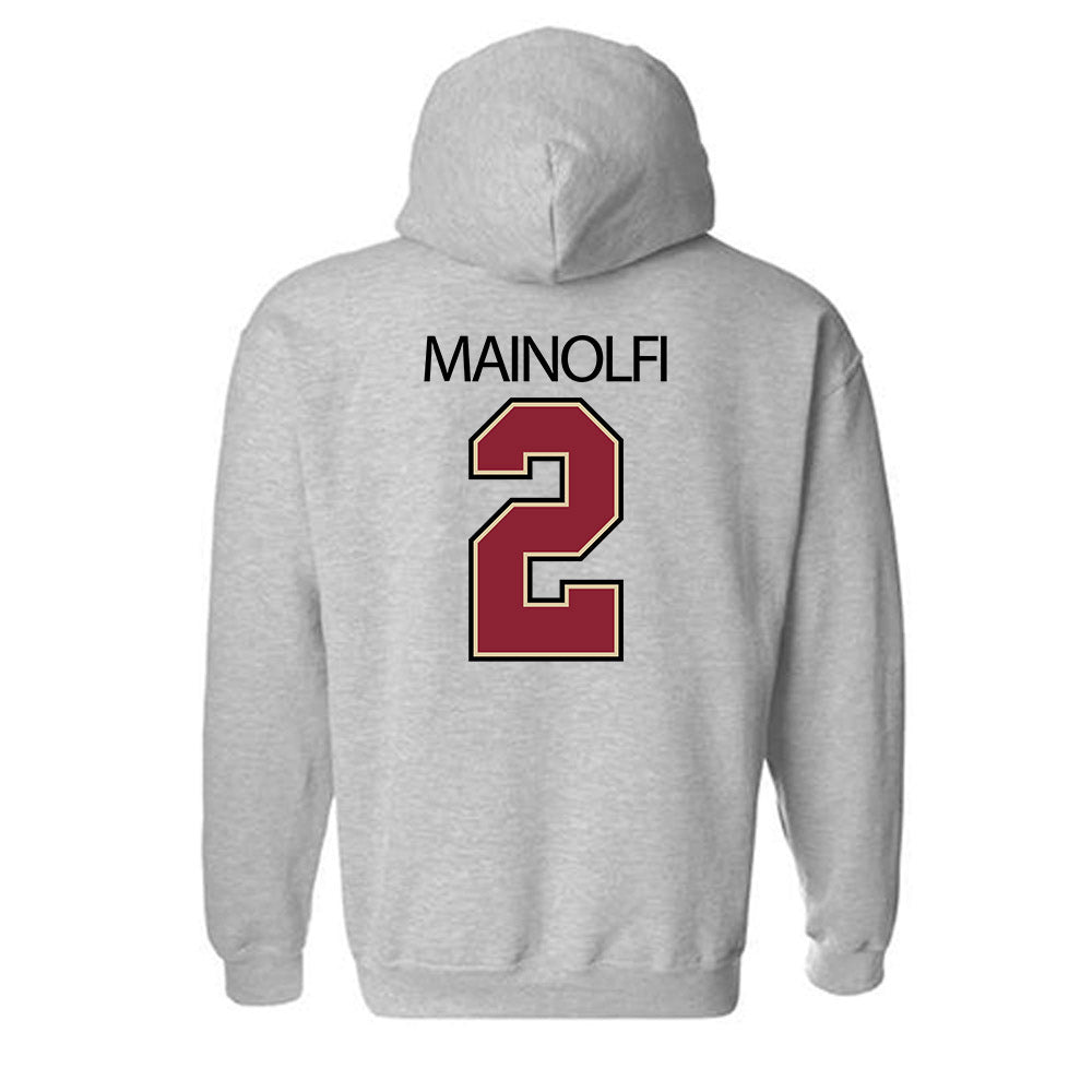 Boston College - NCAA Baseball : Ty Mainolfi - Classic Shersey Hooded Sweatshirt-3