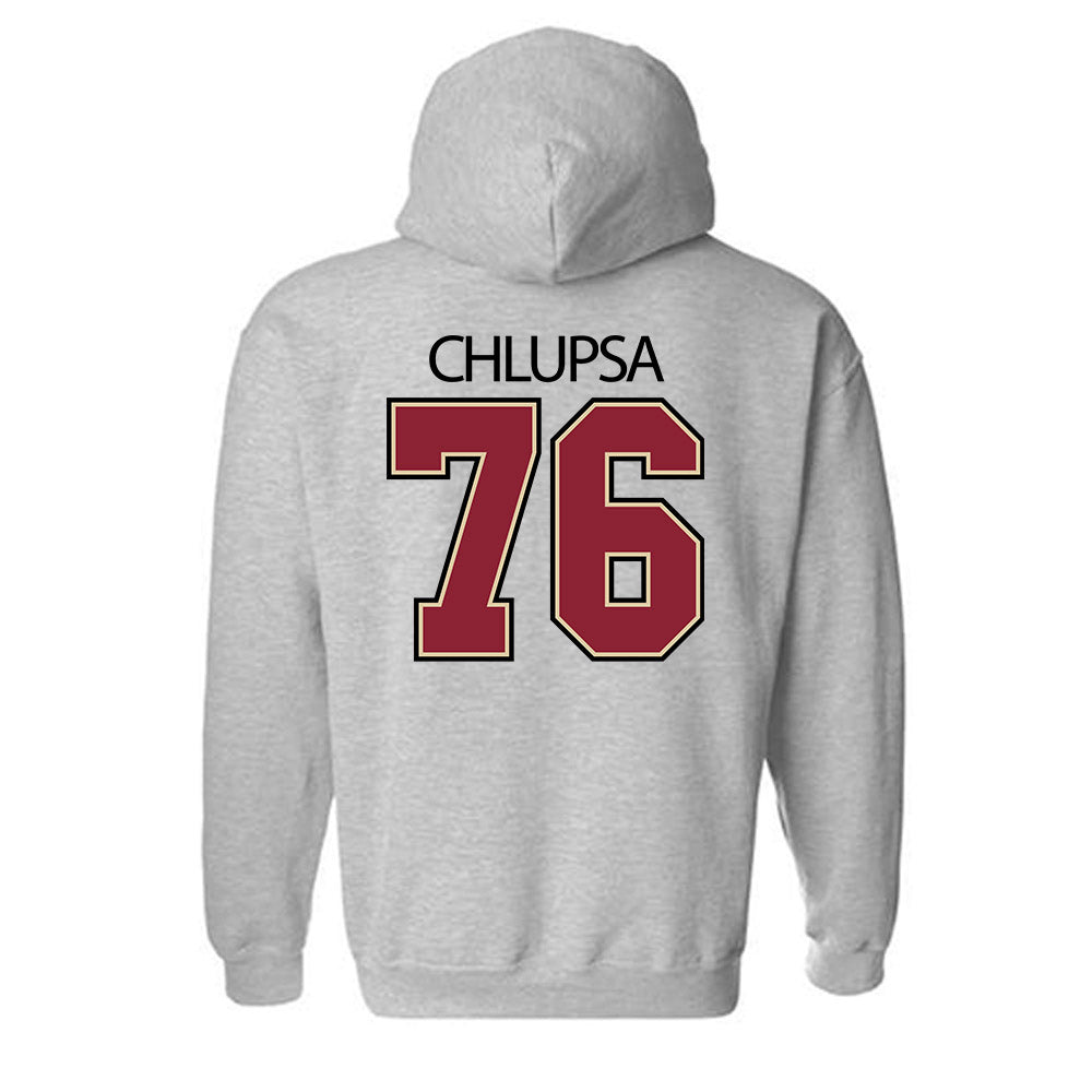 Boston College - NCAA Football : Tanner Chlupsa - Classic Shersey Hooded Sweatshirt-3
