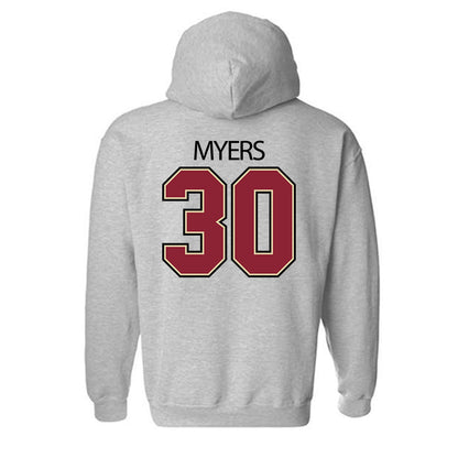 Boston College - NCAA Football : Xavier Myers - Classic Shersey Hooded Sweatshirt-3