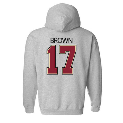 Boston College - NCAA Men's Soccer : Russell Brown - Classic Shersey Hooded Sweatshirt-1