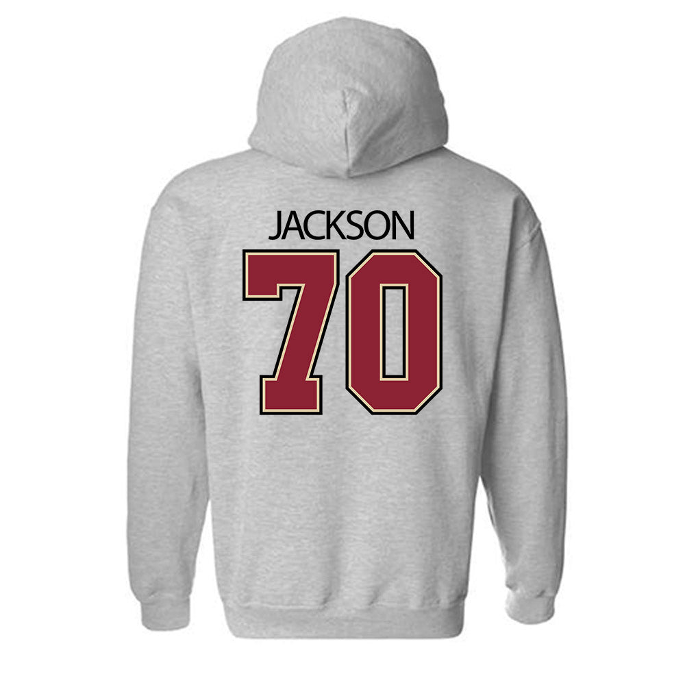 Boston College - NCAA Football : Reggie Jackson - Classic Shersey Hooded Sweatshirt-3