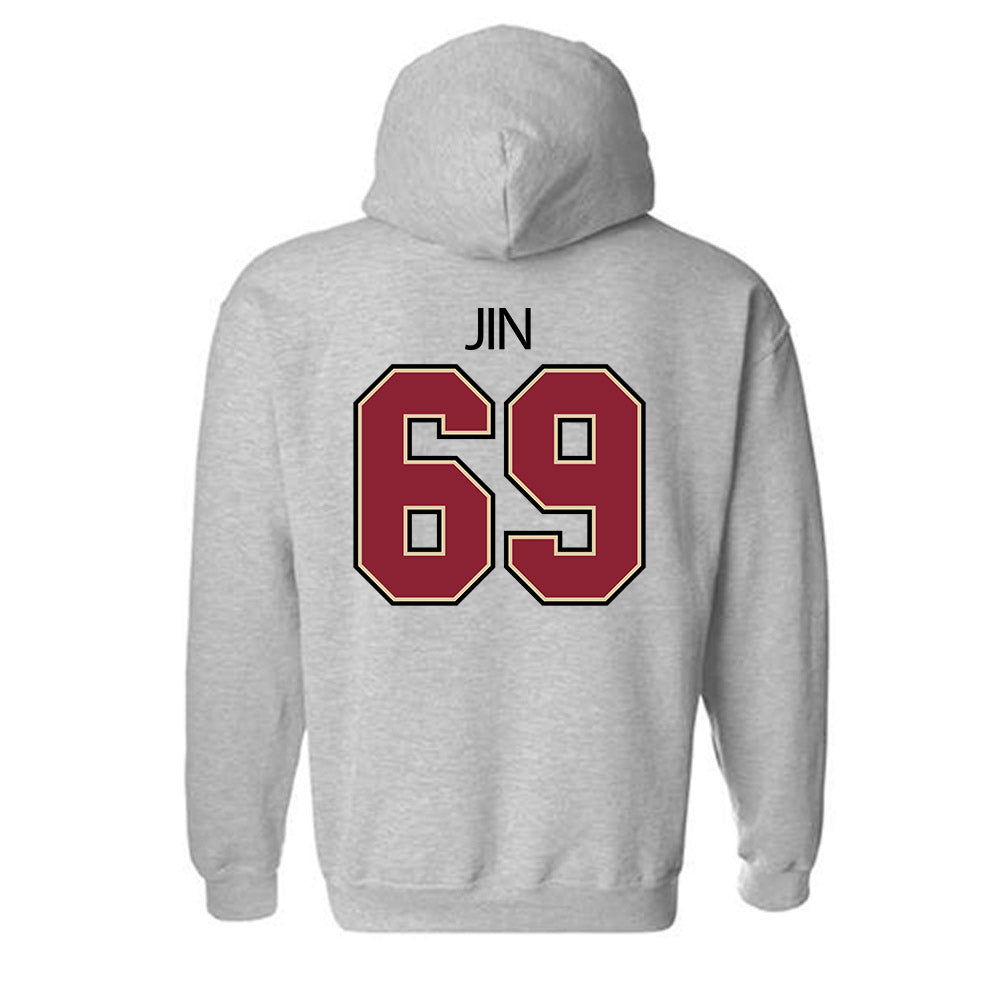 Boston College - NCAA Football : Marek Jin - Classic Shersey Hooded Sweatshirt-3