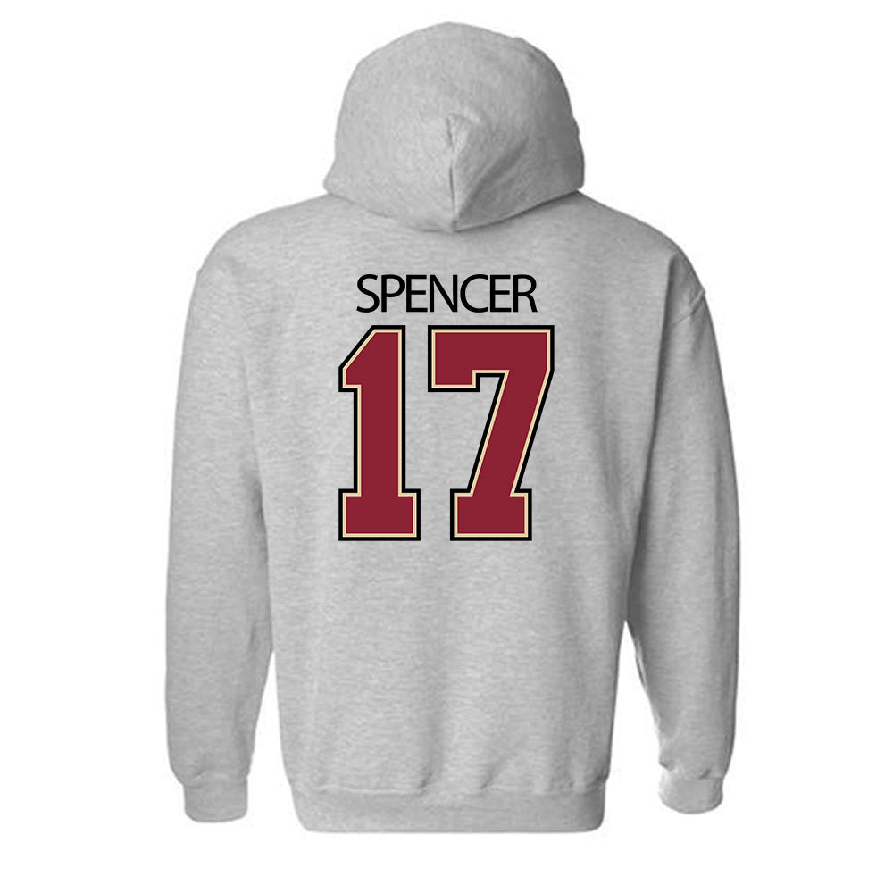 Boston College - NCAA Women's Soccer : Sohana Spencer - Classic Shersey Hooded Sweatshirt-3