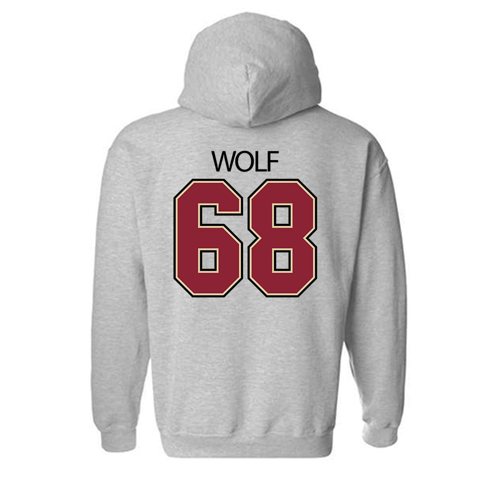 Boston College - NCAA Women's Volleyball : Milly Wolf - Classic Shersey Hooded Sweatshirt-3