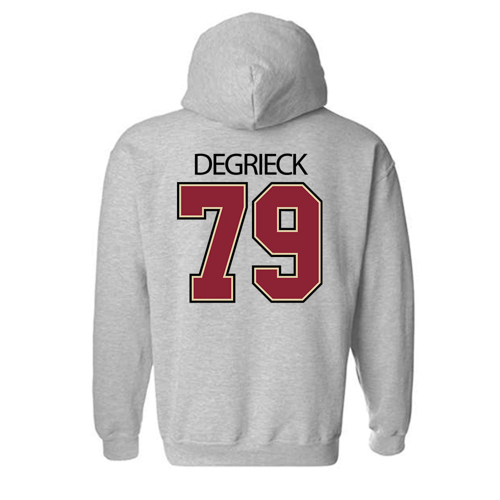 Boston College - NCAA Football : Alex Degrieck - Classic Shersey Hooded Sweatshirt-2