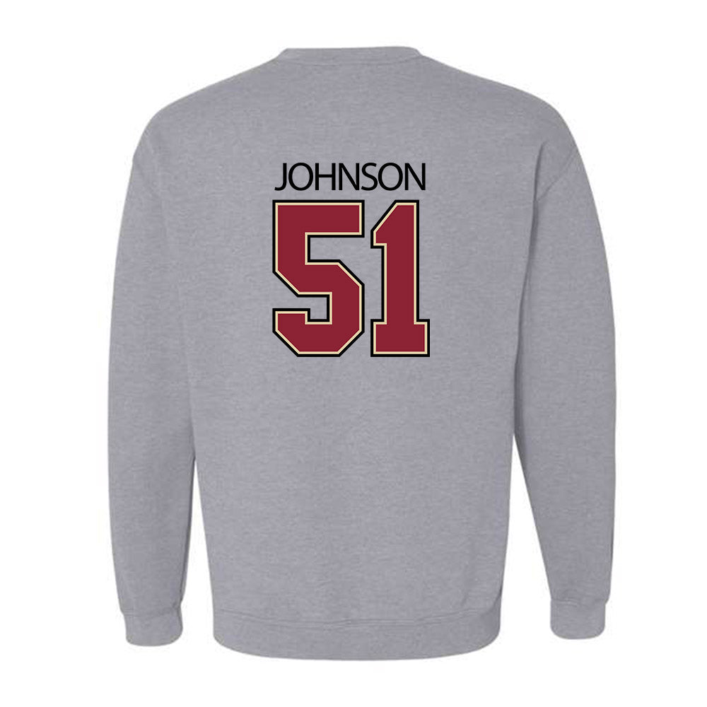 Boston College - NCAA Football : Amir Johnson - Classic Shersey Crewneck Sweatshirt-1