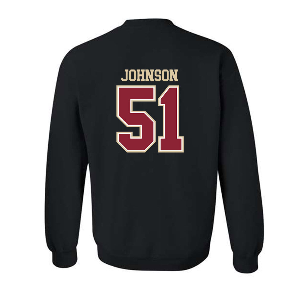 Boston College - NCAA Football : Amir Johnson - Classic Shersey Crewneck Sweatshirt-1