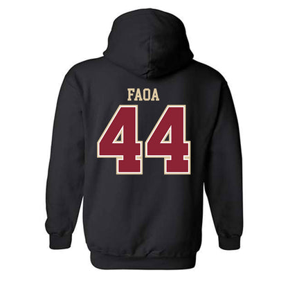 Boston College - NCAA Football : Palaie Faoa - Classic Shersey Hooded Sweatshirt-1
