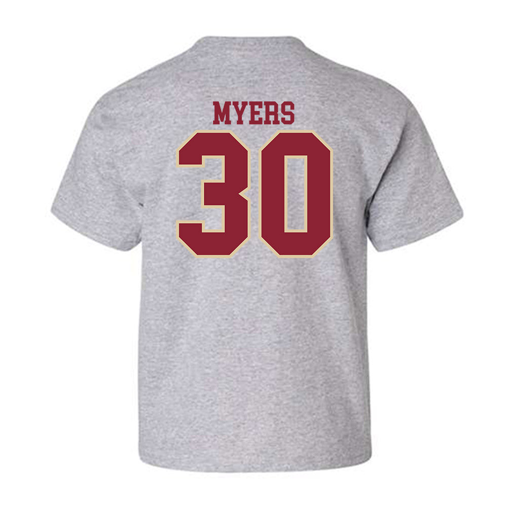 Boston College - NCAA Football : Xavier Myers - Classic Shersey Youth T-Shirt-3