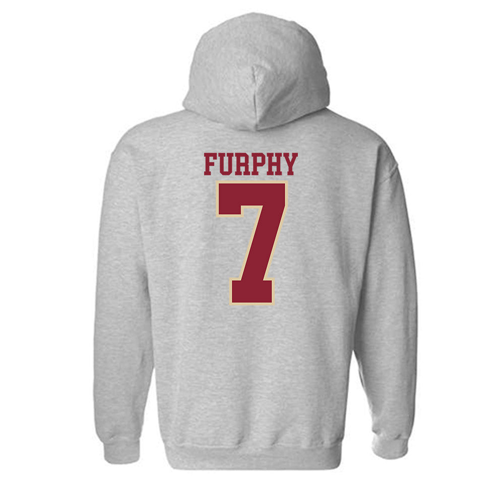 Boston College - NCAA Men's Basketball : Jacob Furphy - Classic Shersey Hooded Sweatshirt-3