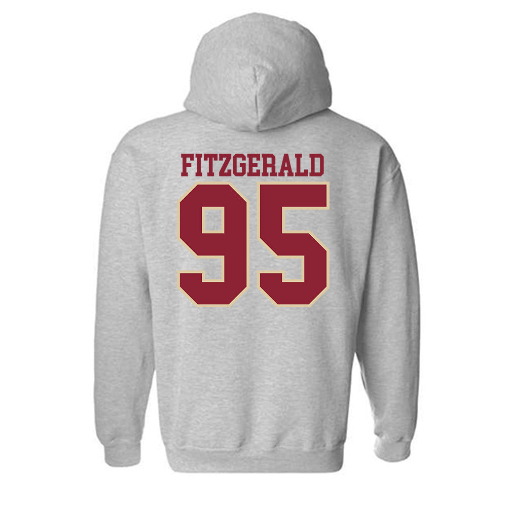 Boston College - NCAA Football : Mac Fitzgerald - Classic Shersey Hooded Sweatshirt-3
