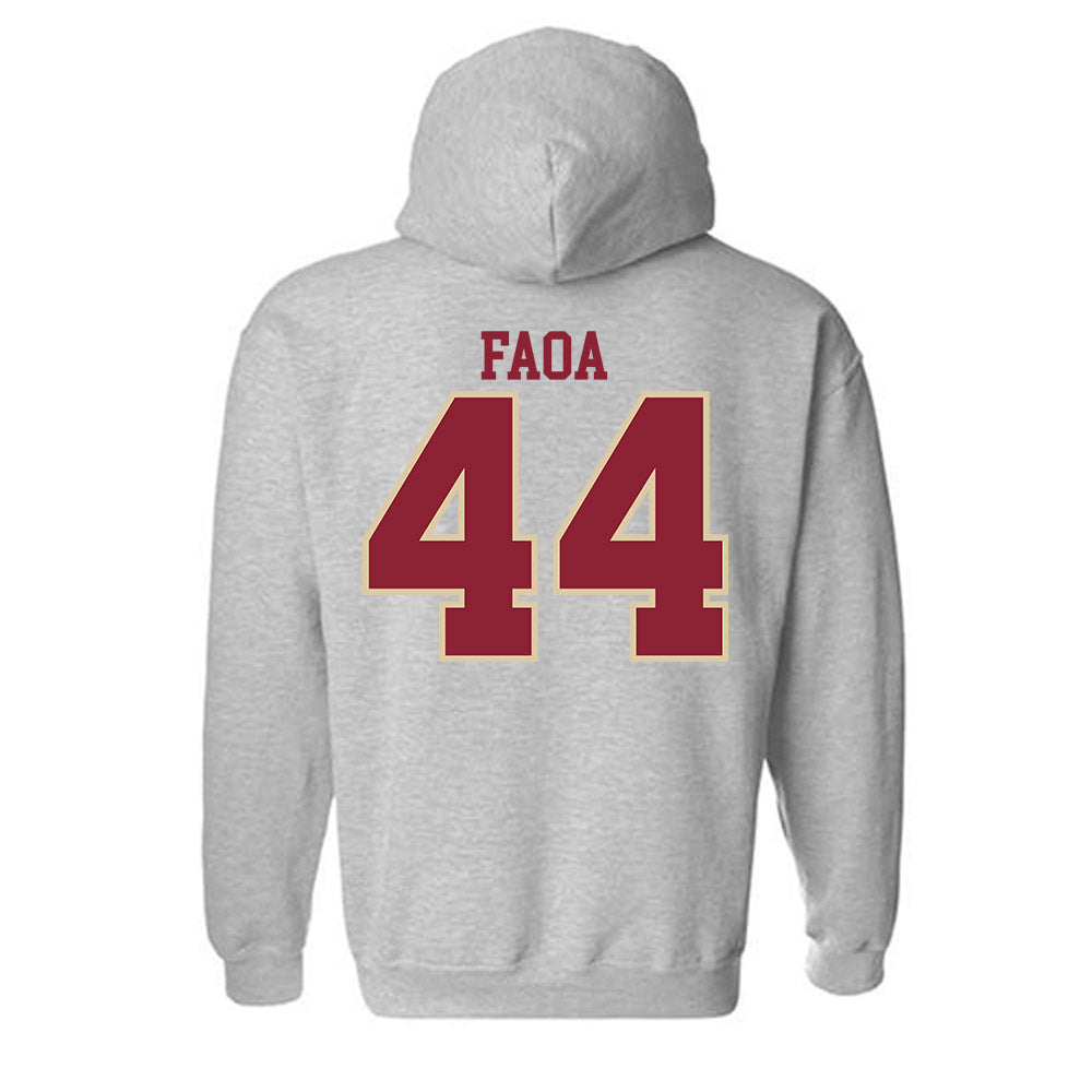 Boston College - NCAA Football : Palaie Faoa - Classic Shersey Hooded Sweatshirt-3