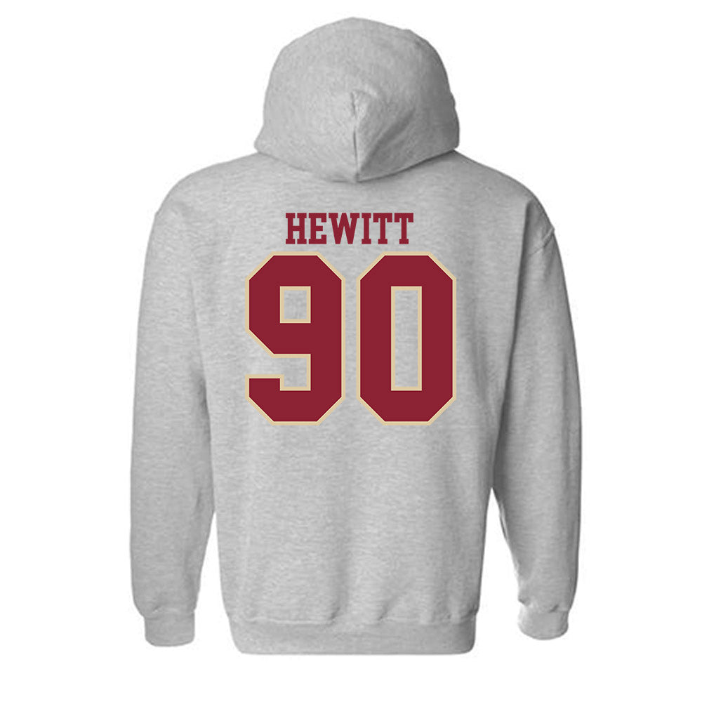 Boston College - NCAA Football : Jon Hewitt - Classic Shersey Hooded Sweatshirt-3