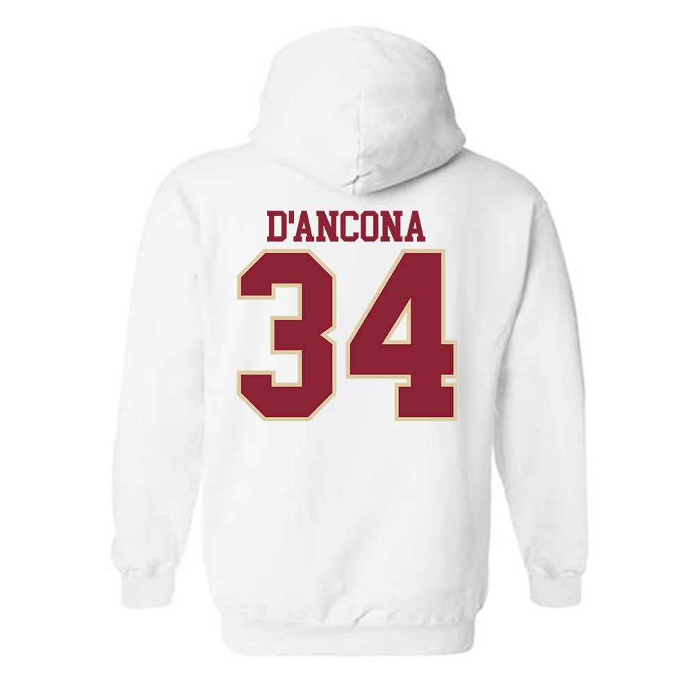 Boston College - NCAA Baseball : Luke D'Ancona - Classic Shersey Hooded Sweatshirt-3