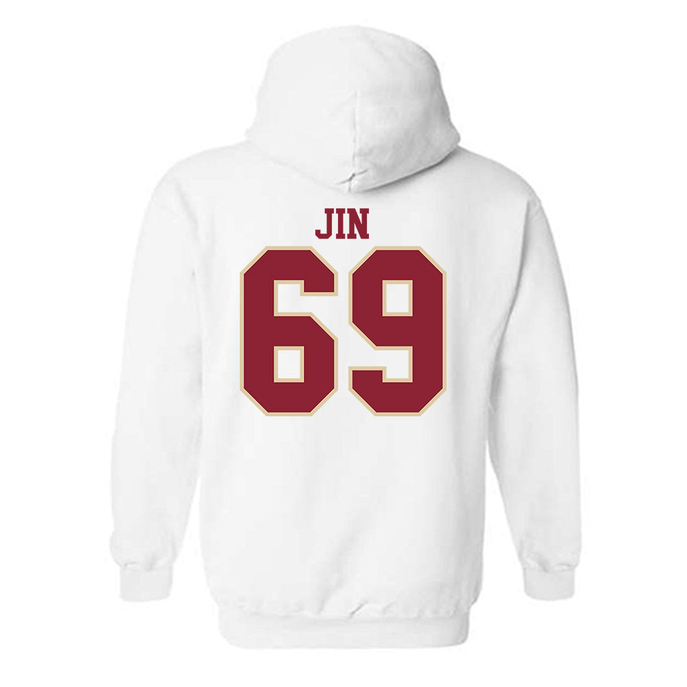 Boston College - NCAA Football : Marek Jin - Classic Shersey Hooded Sweatshirt-3