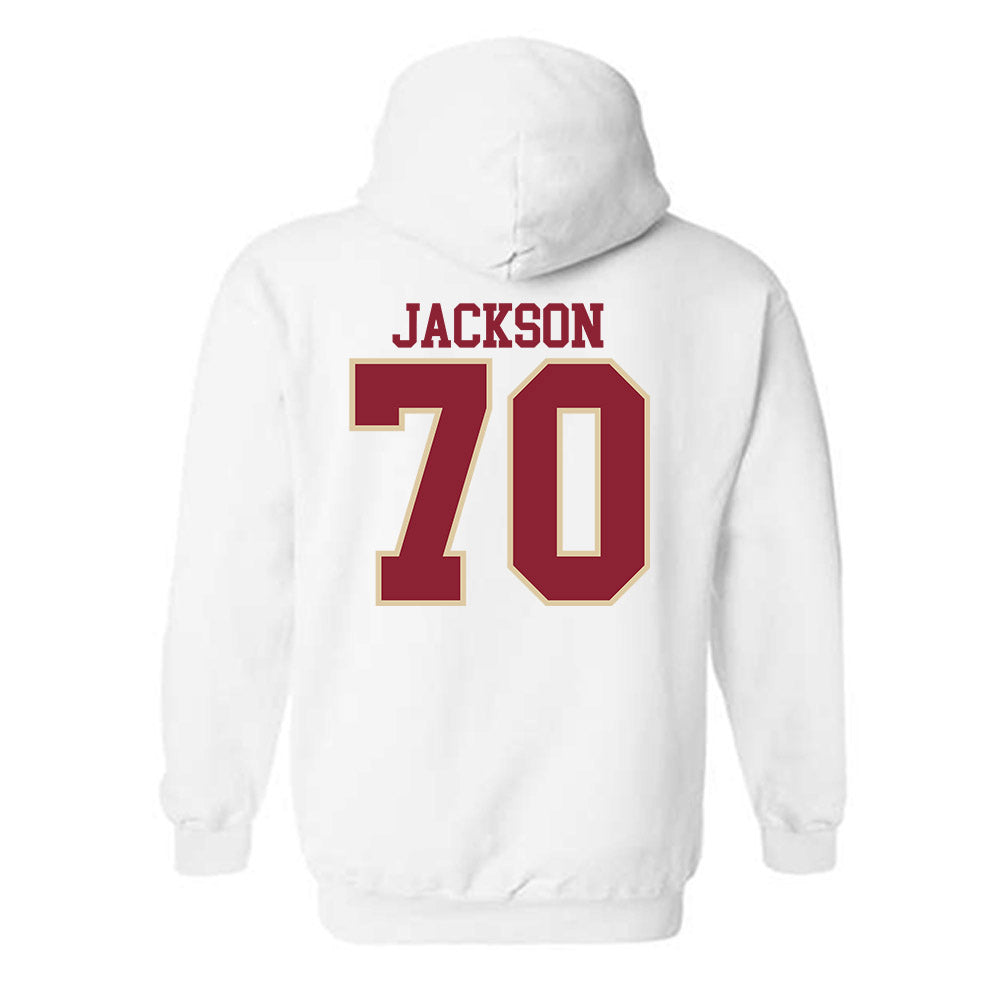 Boston College - NCAA Football : Reggie Jackson - Classic Shersey Hooded Sweatshirt-3